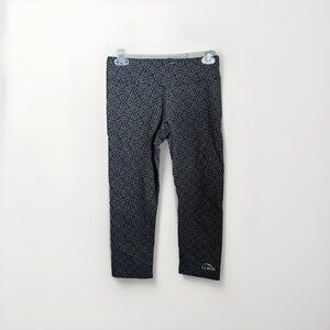 L.L. Bean Women's Pull-On Joggers Black & Grey Leggings Workout Pants Size XS